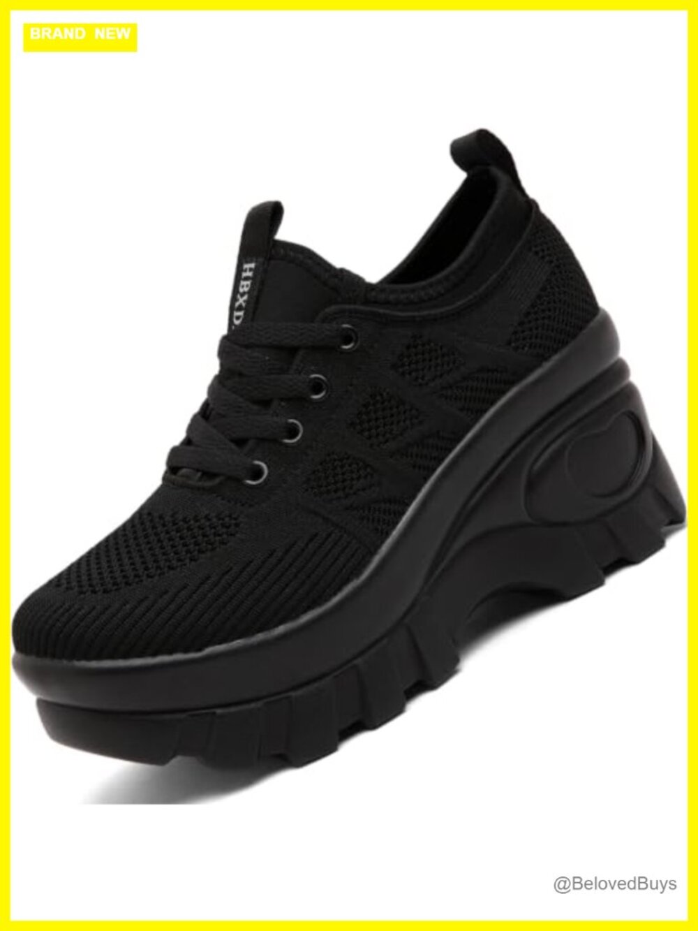 Women's Chunky Platform Wedge Walking Shoes Knitted Comfort Orthopedic Sneakers
